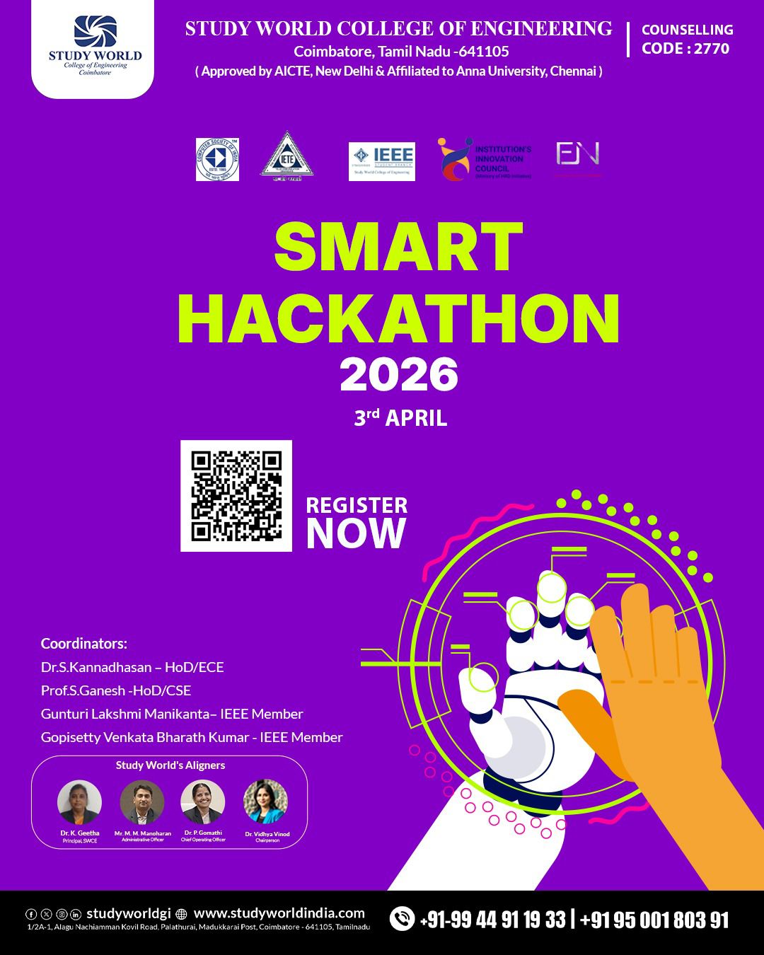 IEEE Smart Hackaton 2026 Hackathon Poster 